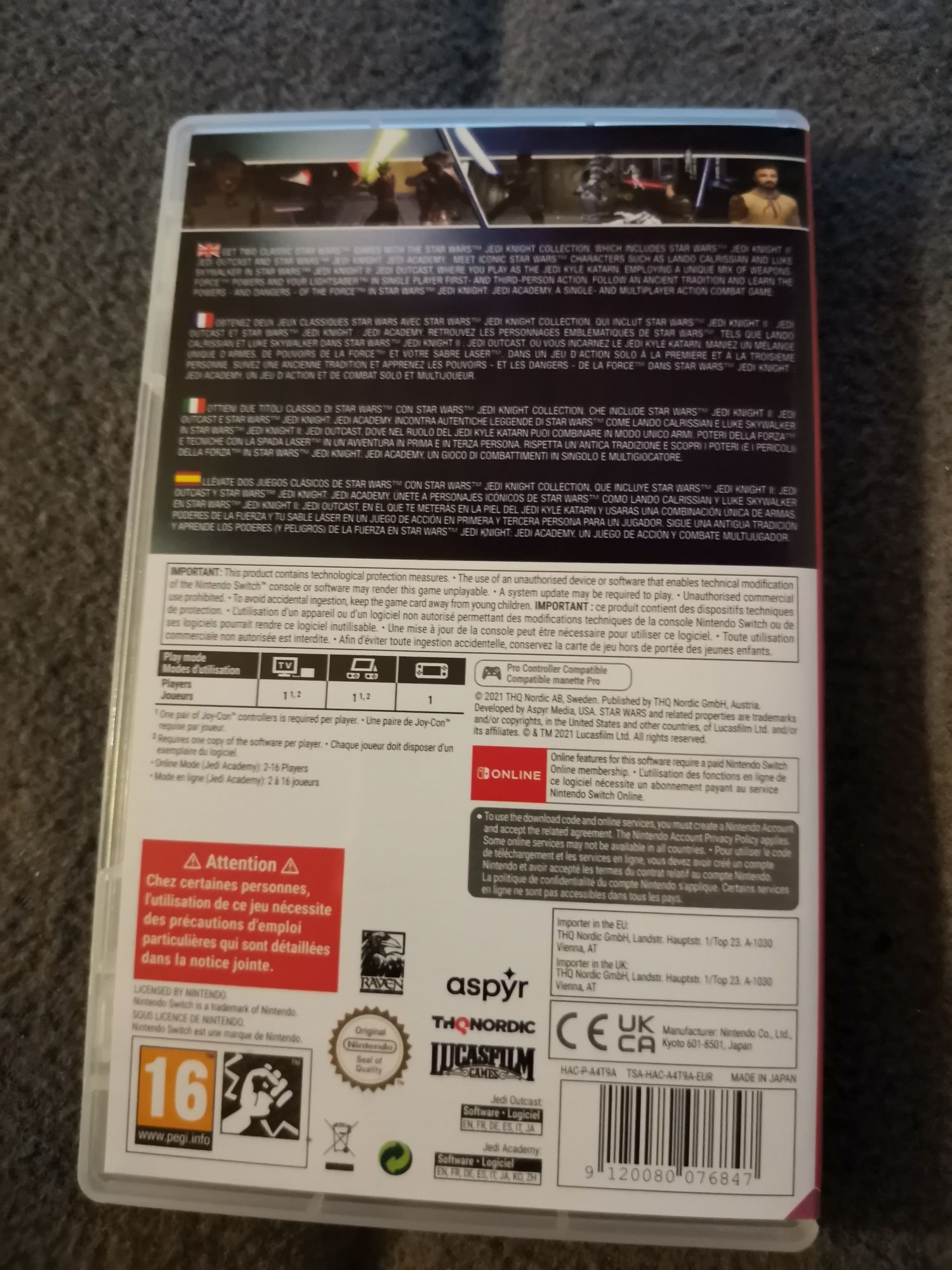 Star Wars jedi Knight Collection Nintendo Switch