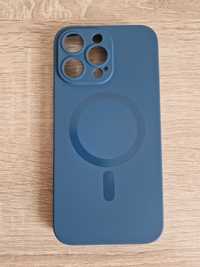 Etui TEL PROTECT MagSilicone Case do Iphone 14 Pro Max Granatowy