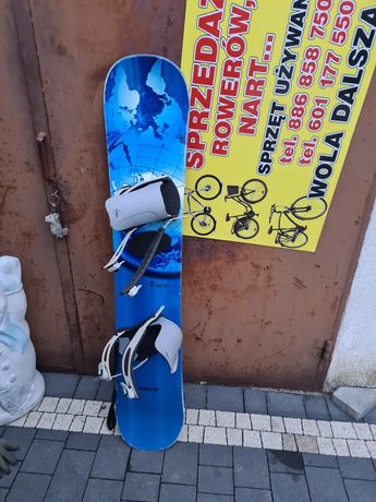 Deska snowboardowa 150cm z wiązaniami