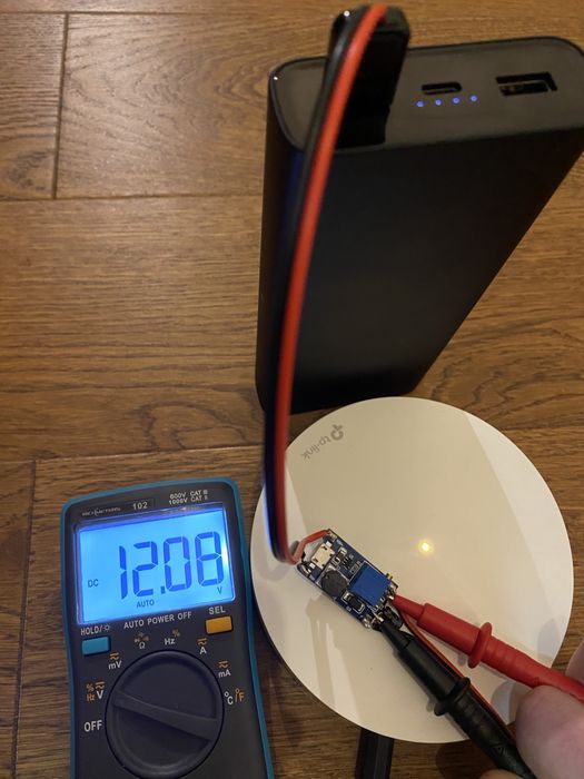 Кабель-перехідник для живлення роутера від павер-банку