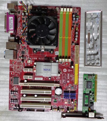 Комплект 2 ядра AMD Athlon 64 X2  4800+/ MSI K9N Neo v2 (DDR2)