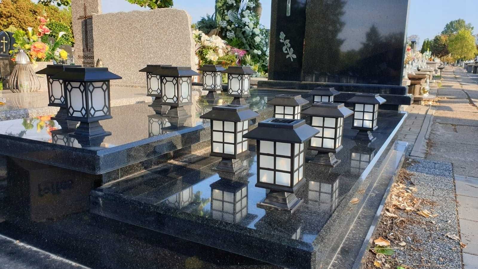 Duży Lampion Znicz Solar Stroik do Kompozycji ZNICZ SOLARNY