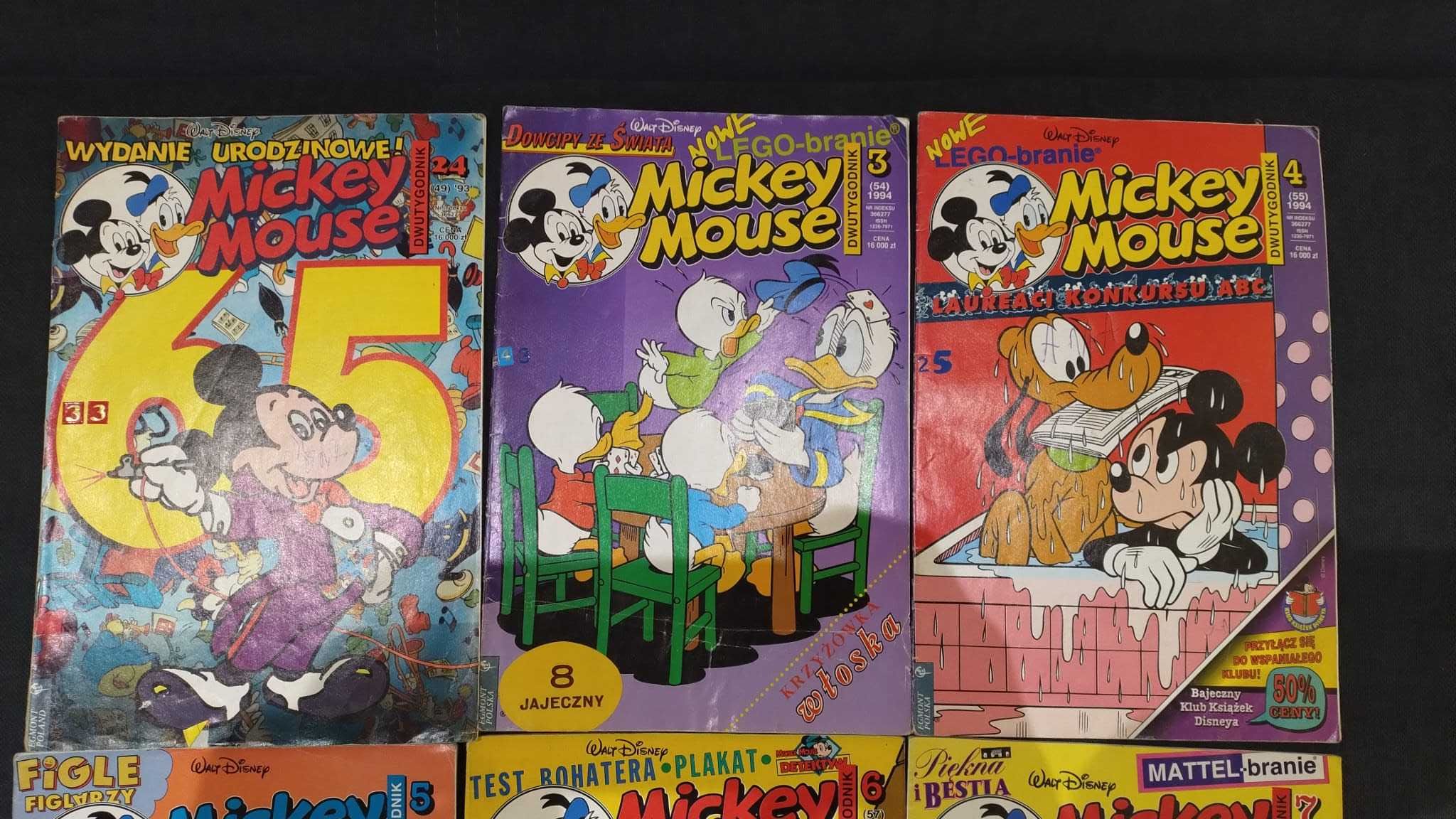 Komiks Mickey Mouse - 3 numery (1993/1994)