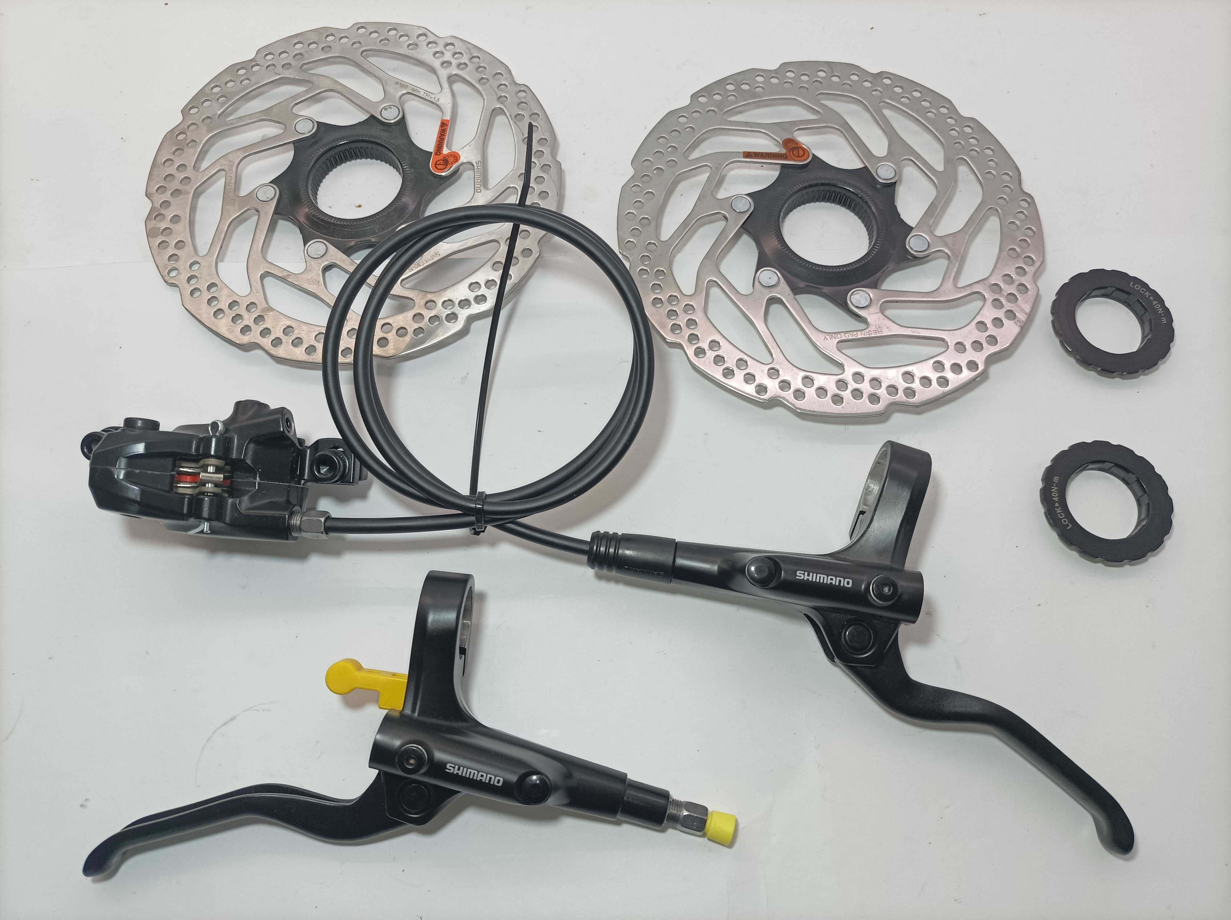Hamulce tarczowe Shimano Altus BL/BR-MT201/200 + tarcze SM-RT30