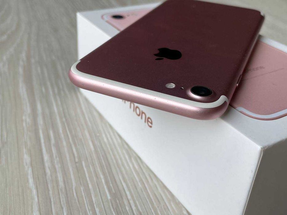 iPhone 7 Rose Gold 128Gb полный комплект neverlock золотой 128 айфон