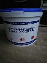 AUCHAN farba akrylowa ECO WHITE, biała emulsyjna do ścian wewnątrz 10L