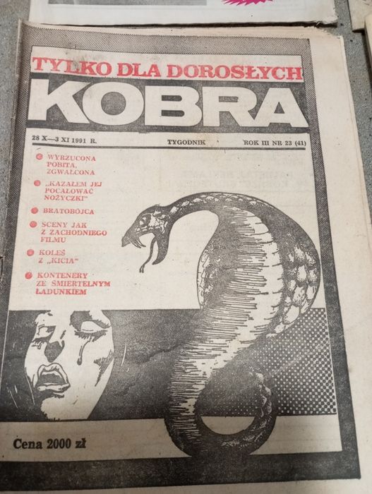 Gazeta czasopismo kobra lata 90