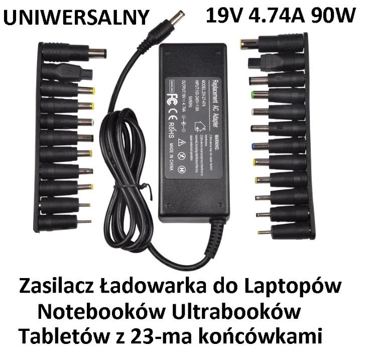 Uniwersalny zasilacz ładowarka do laptopa dell acer asus toshiba hp