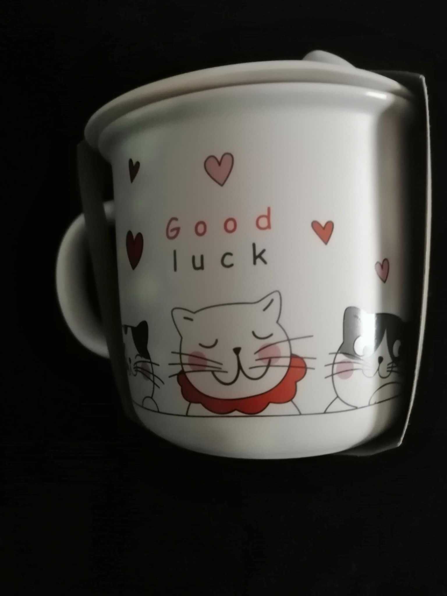 Caneca de gatos, com tampa - Nova