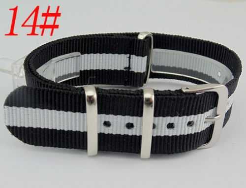 Pasek do zegarka nylonowy NATO zulu strap 20mm różne kolory parciany