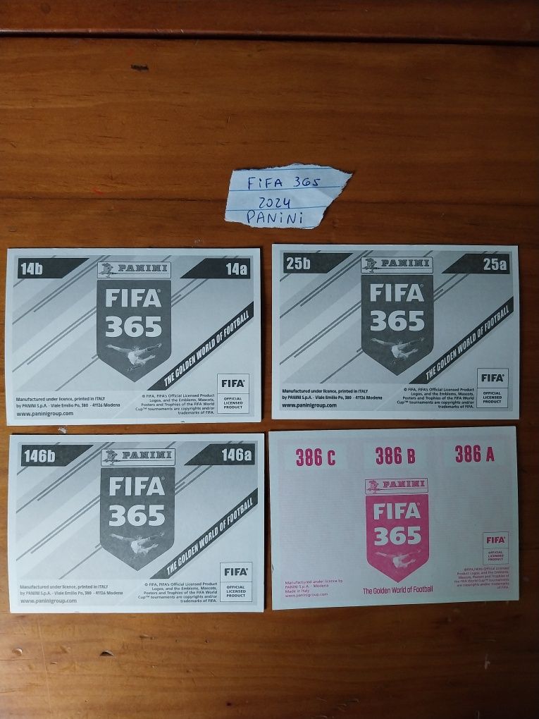FIFA 2018/24 e 25  Panini