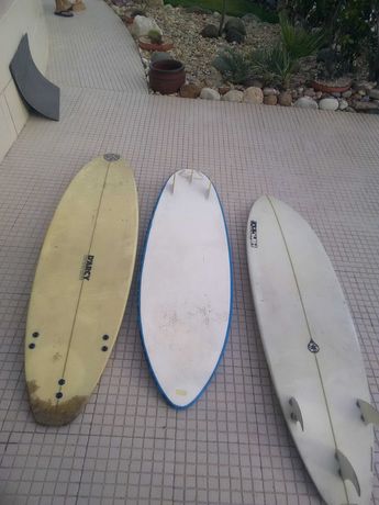 3 pranchas de Surf usadas