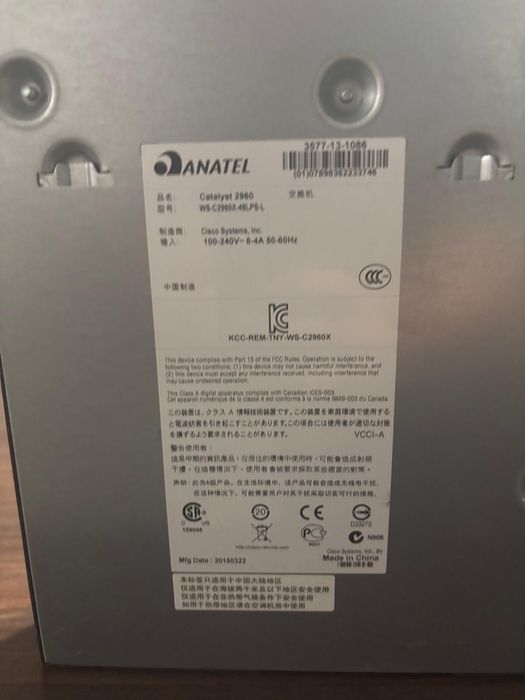 CISCO Catalyst WS-C2960X-48P