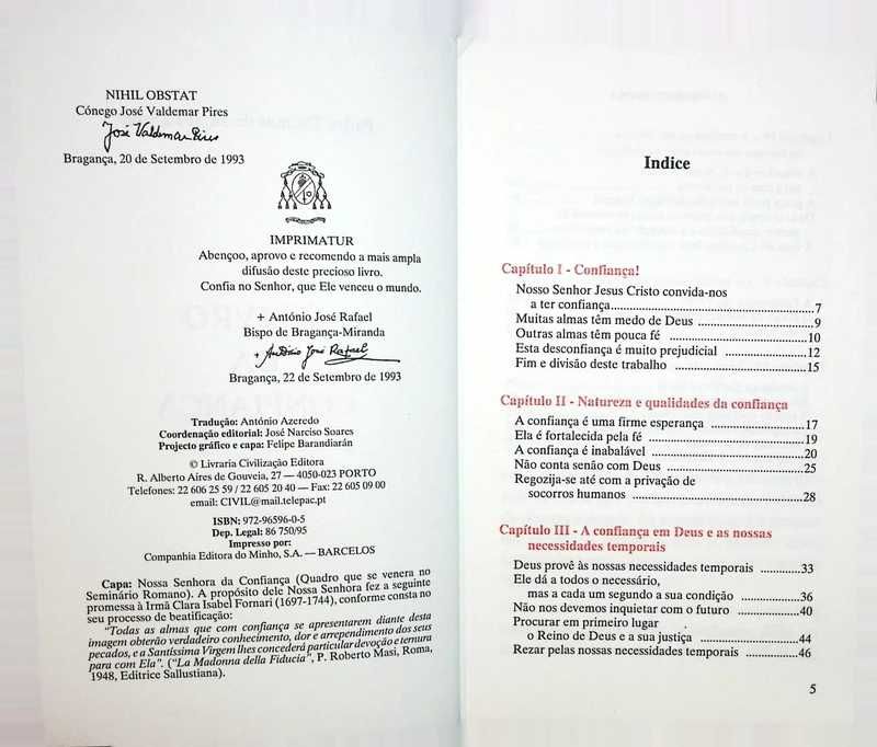 O livro da confiança