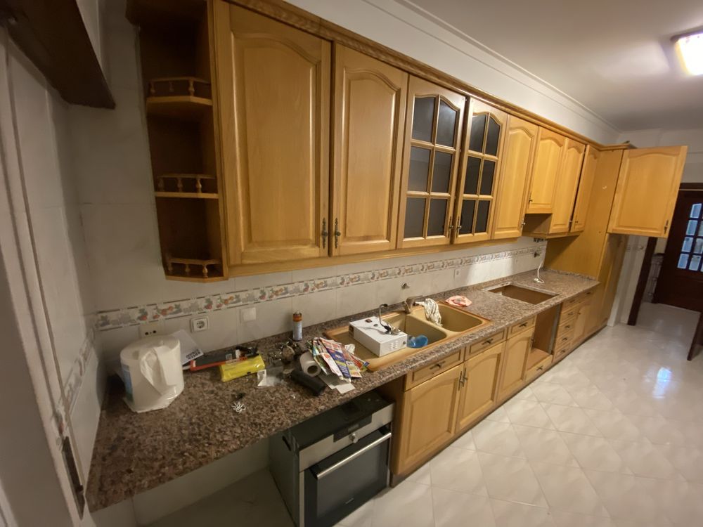 Móveis cozinha com bancada em pedra
