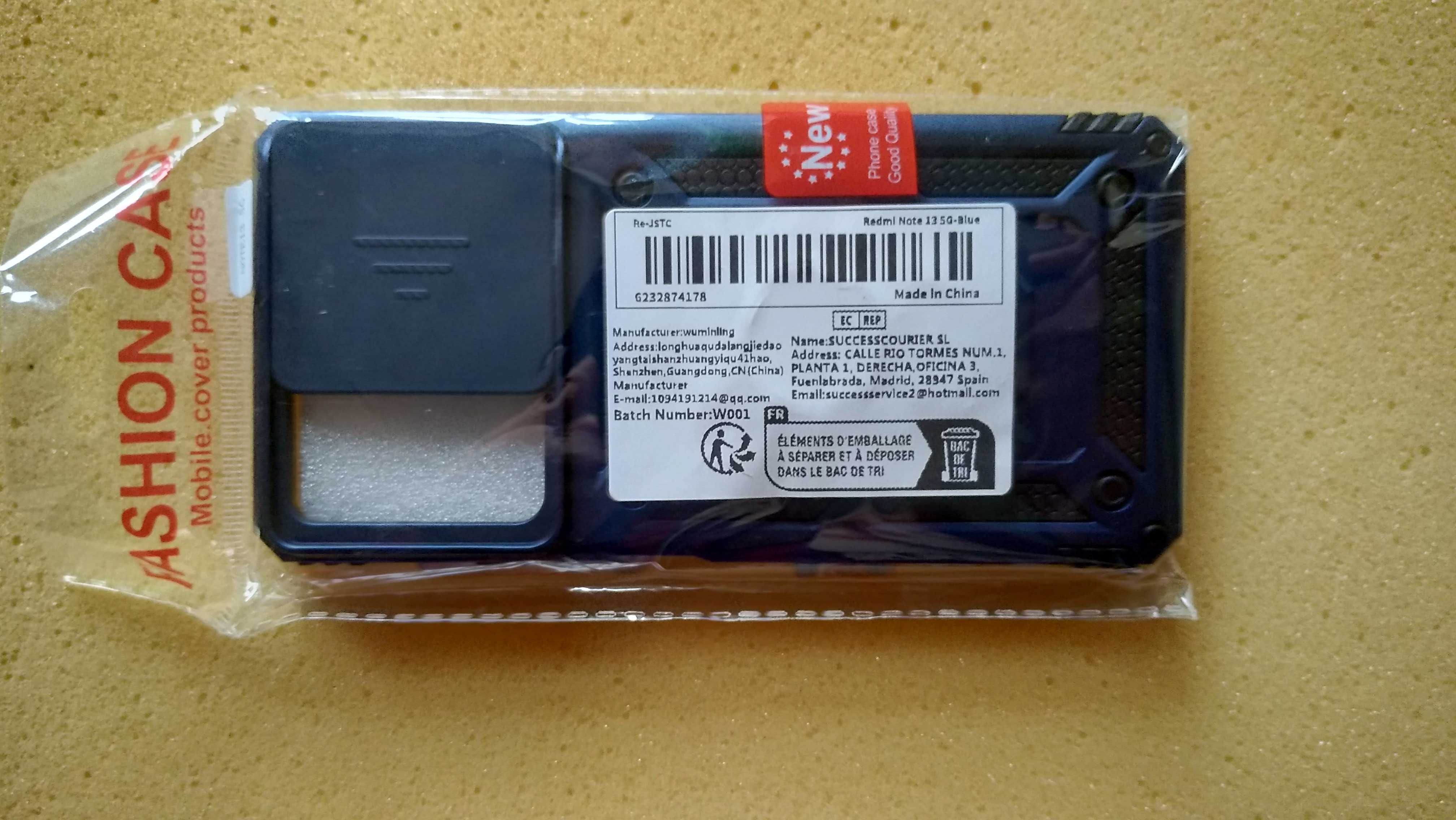 Защитный чехол XIAOMI REDMI NOTE 13 5G - 161,15 х 74,24 х 7,98mm