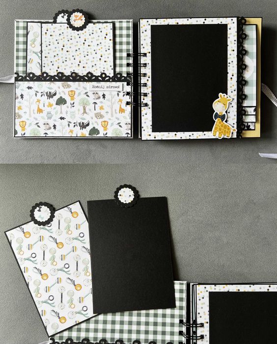 Album na zdjęcia prezent roczek dziecięcy chłopiec narodziny scrapbook