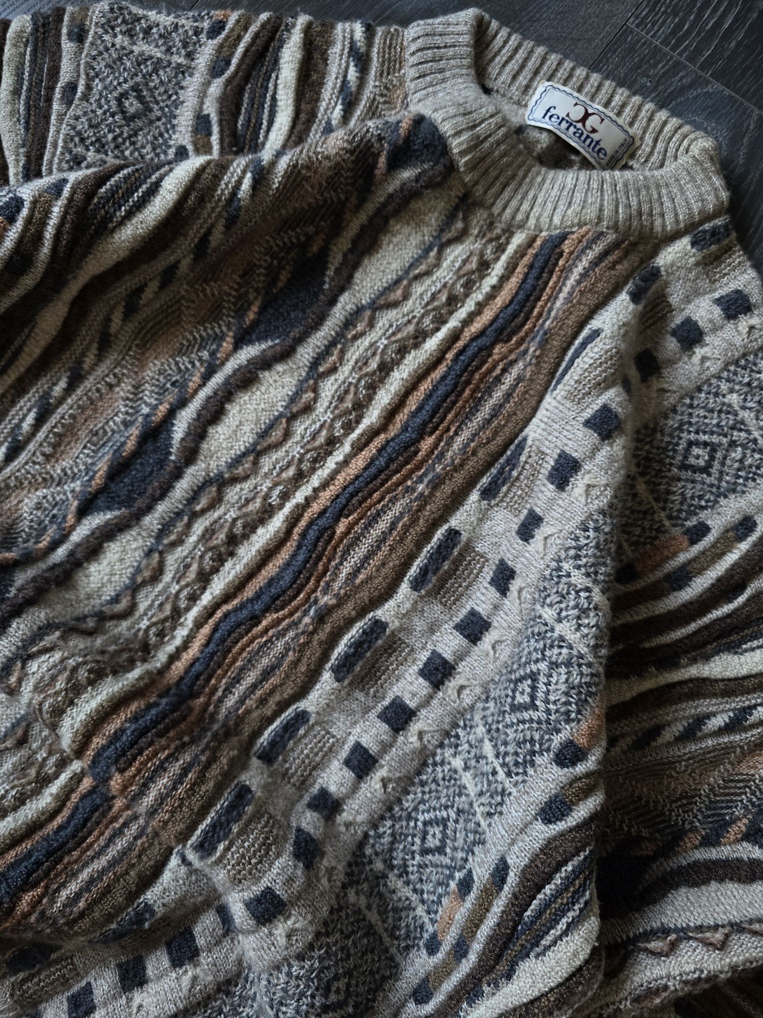 Гарний плотний светр куги стайл coogi style ferrante sweater