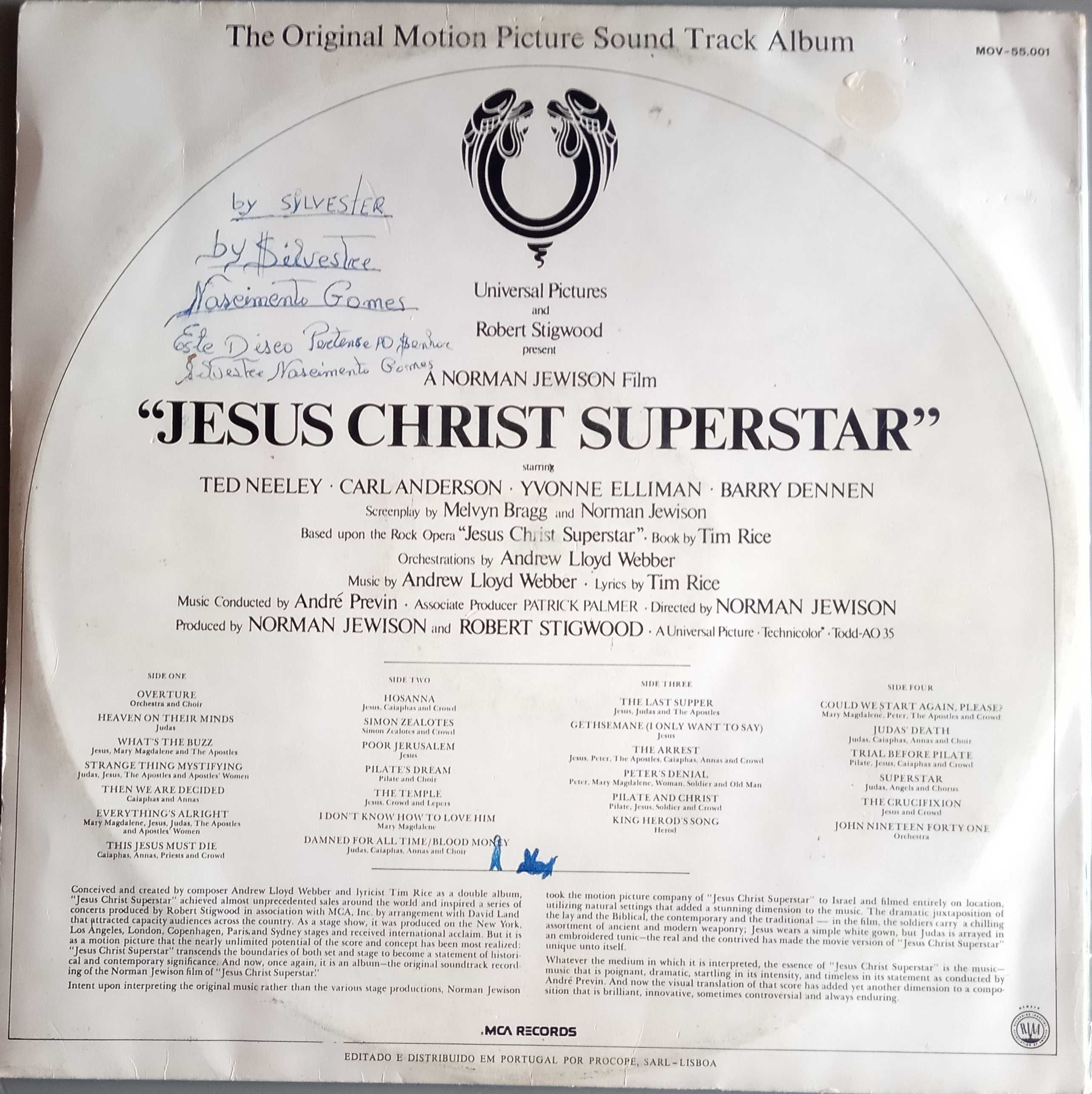 Jesus Christ Superstar - - - - - Banda Sonora - - - - - 2 X LP