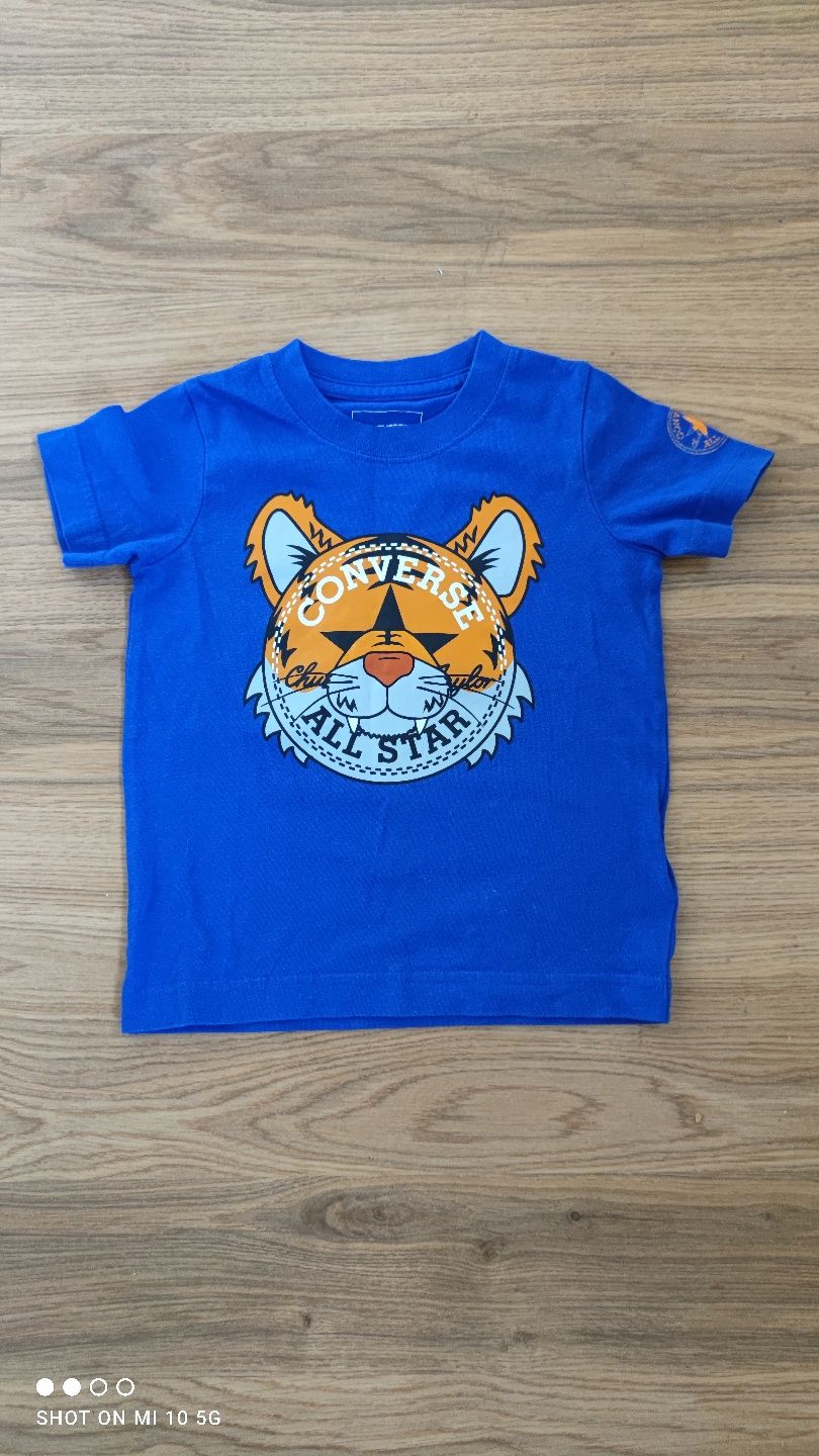 Converse All-star Chuck Taylor tygrys niebieski t-shirt 2-3 lata
