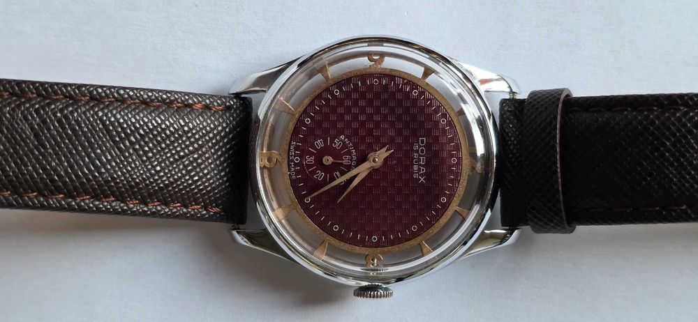 Wyjątkowo piękny rzadki szkieleton szwajcarskiej Dorax 15 kam jak nowy