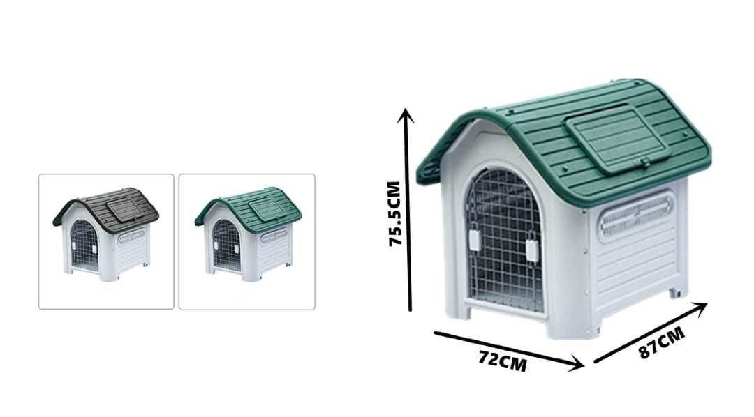 Casota para Cães com Porta 87x 72 x 72,5 cm