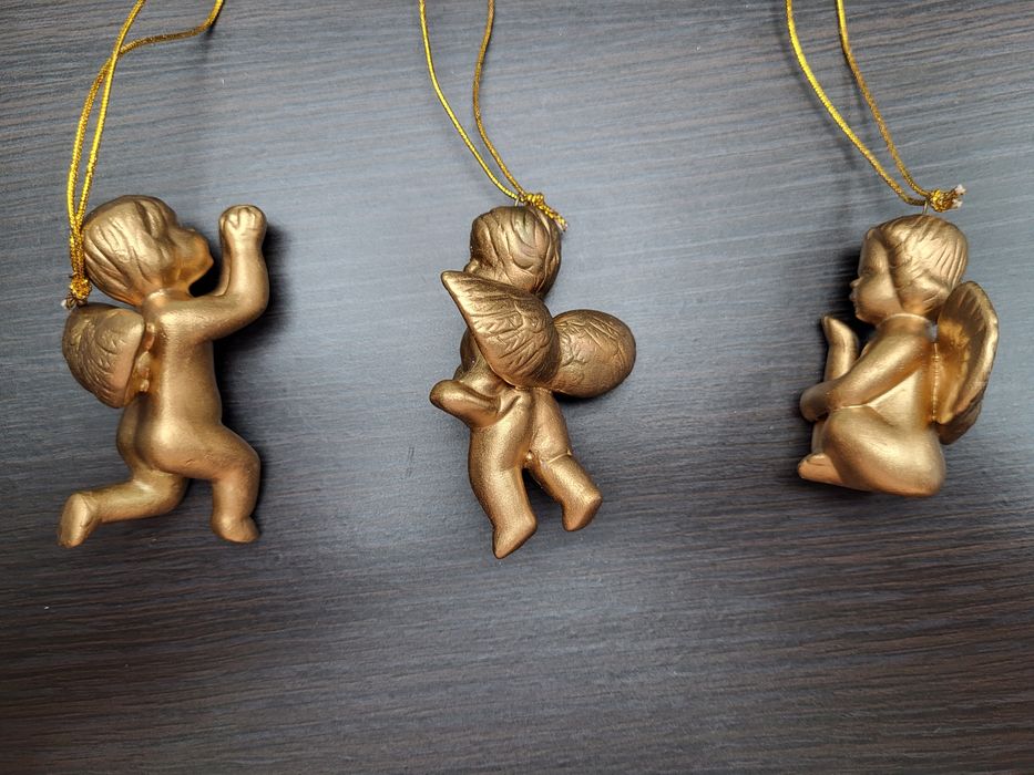 Złote Aniołki IKEA Dekoracja Ozdoba Święta