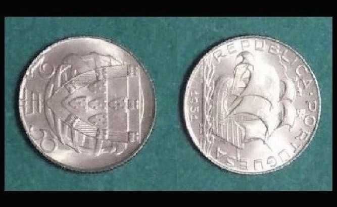 Moedas Portuguesas - 2$50 escudos (em Prata)