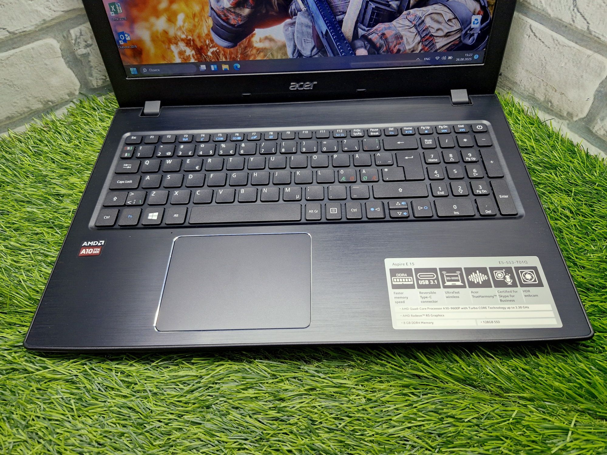 Магазин:Acer E5-533/AMD A10-9600p/8gb/128SSD/Radeon R5 2gb/Ноутбук.