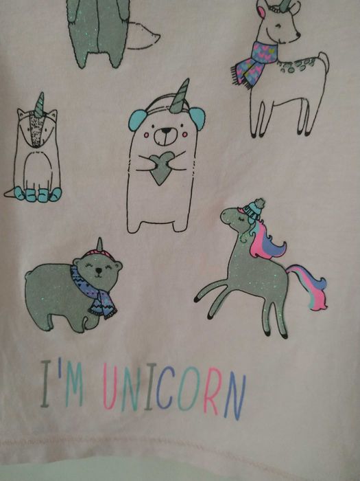 Bluzka Cool Club r. 68 62 jednorożec unicorn