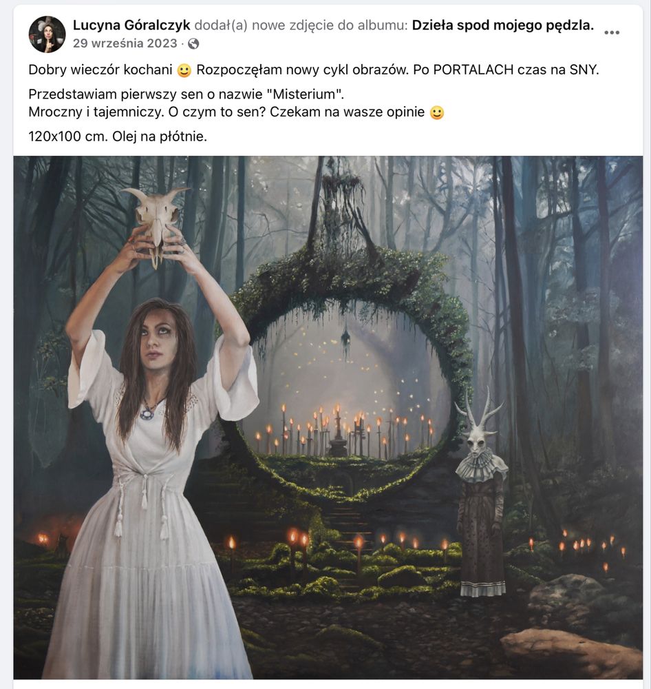Lucyna Góralczyk - Misterium [olej na plotnie]