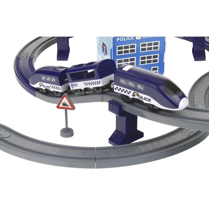 Pociąg Duża Kolejka Elektryczna Policja Auta 92el.