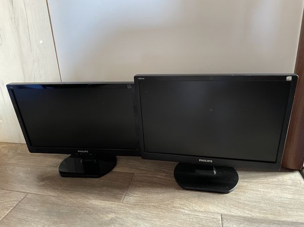 Dwa monitory philips 19cali