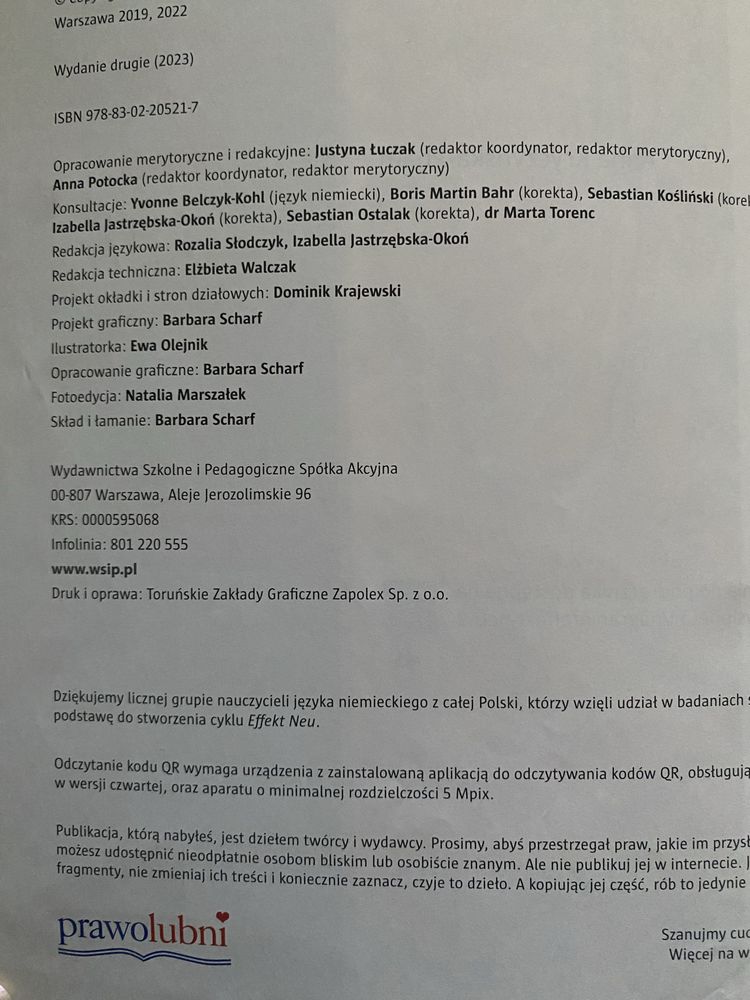 Podręcznik effekt neu 2 podręcznik do 2 klasy z języka Niemieckiego.