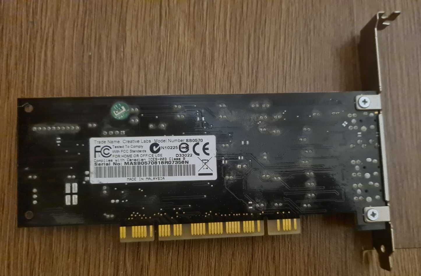 Звуковая карта PCI Creative Sound Blaster Audigy SB0570 7.1
