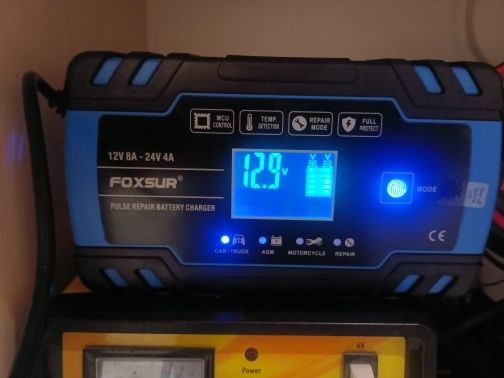 Зарядка автоматическая импульсная Foxsur 10а