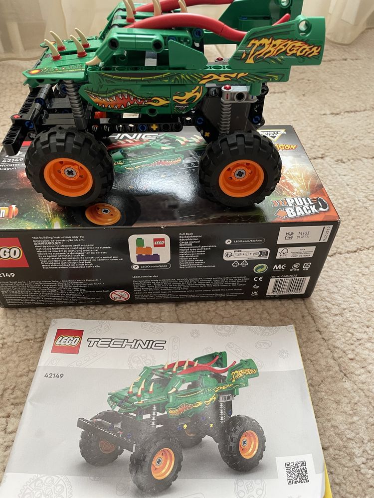 Лего Lego 42149 Monster Jam Dragon