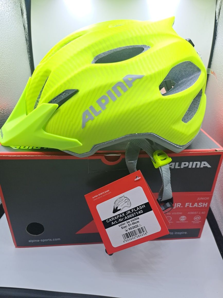 Kask rowerowy Alpina CARAPAX JR. FLASH r. S