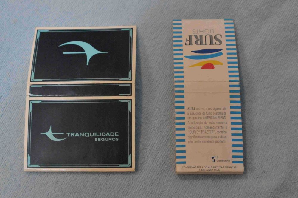 Vintage – 2 Carteiras de fósforos novas