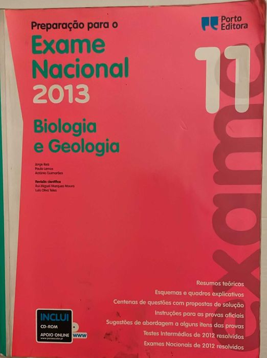 Preparação para o exame nacional Biologia e Geologia 11º Ano