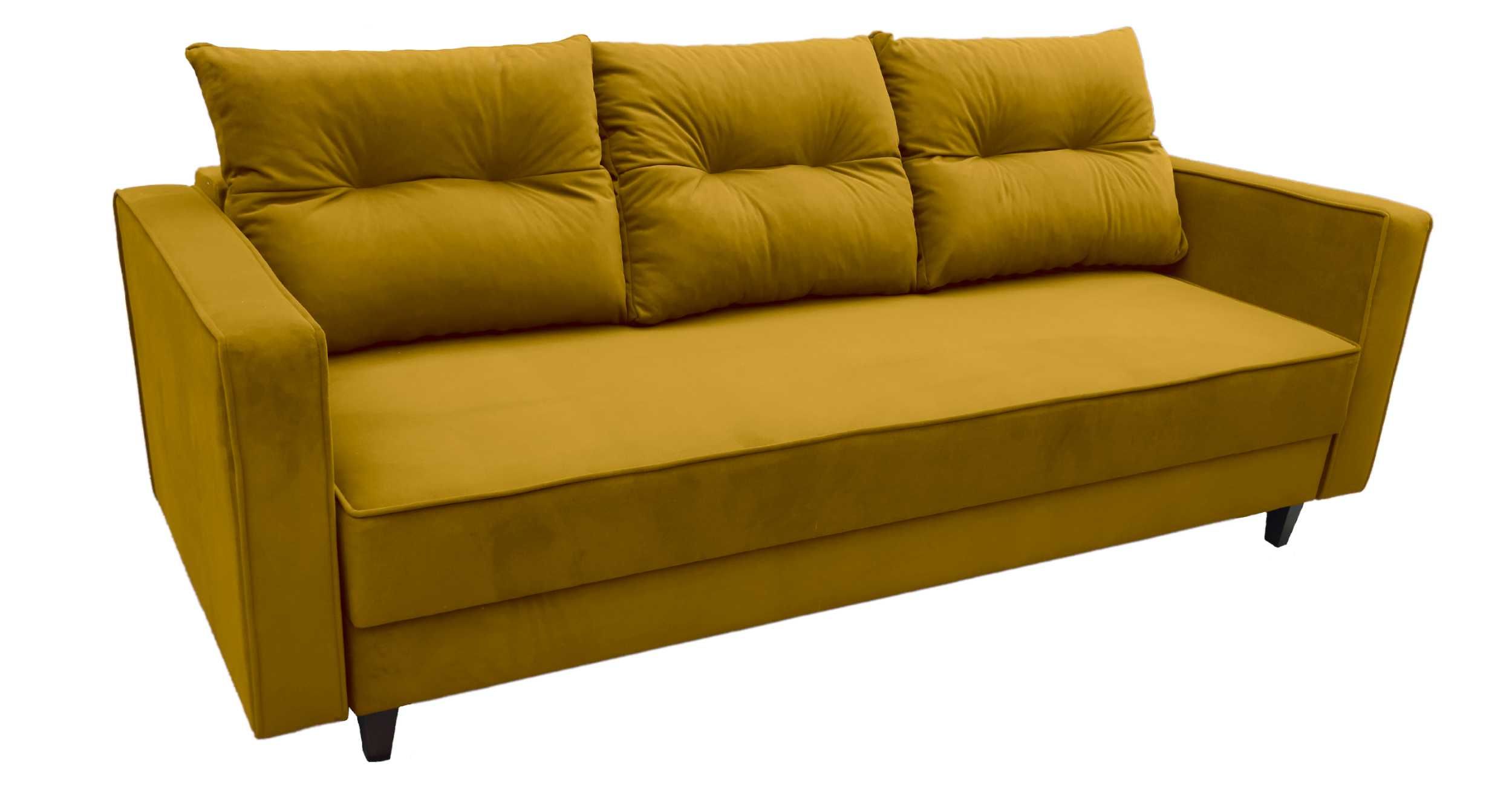 Kanapa Sofa Guzik -Pasy elastyczne + Sprężyna Bonell Premium PRODUCENT