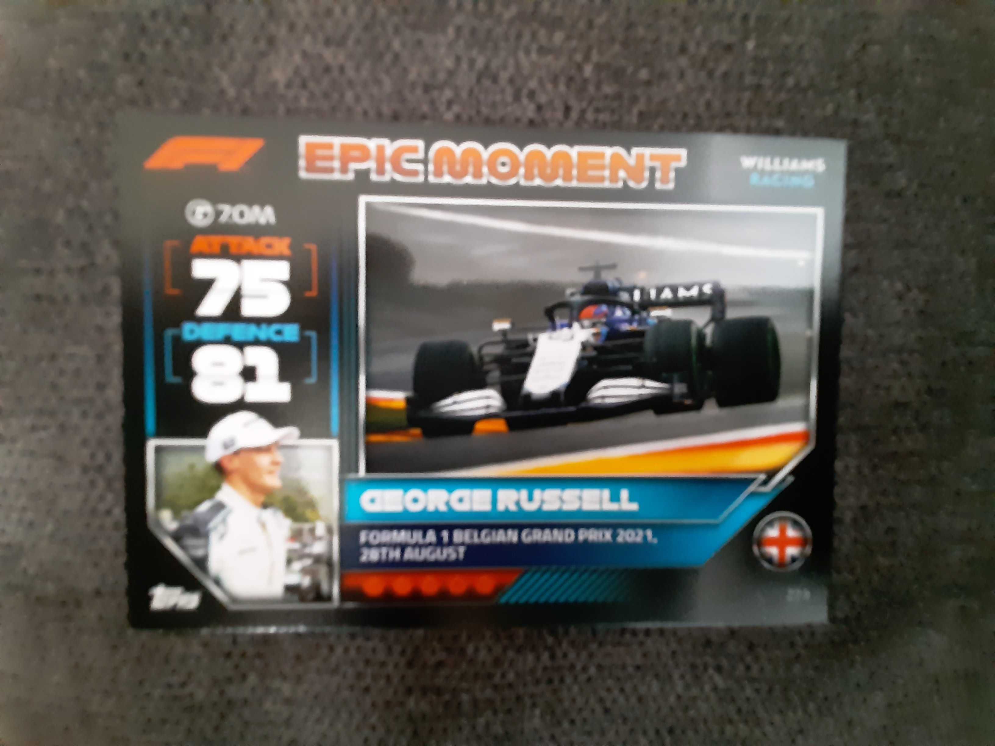 Karty Topps Turbo Attax 2022 F1-Epic Moment- zestaw 4 kart