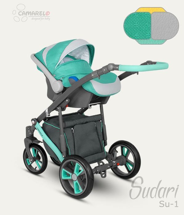 NOWY! Camarelo Sudari wygodny wózek 2w1 lub 3w1