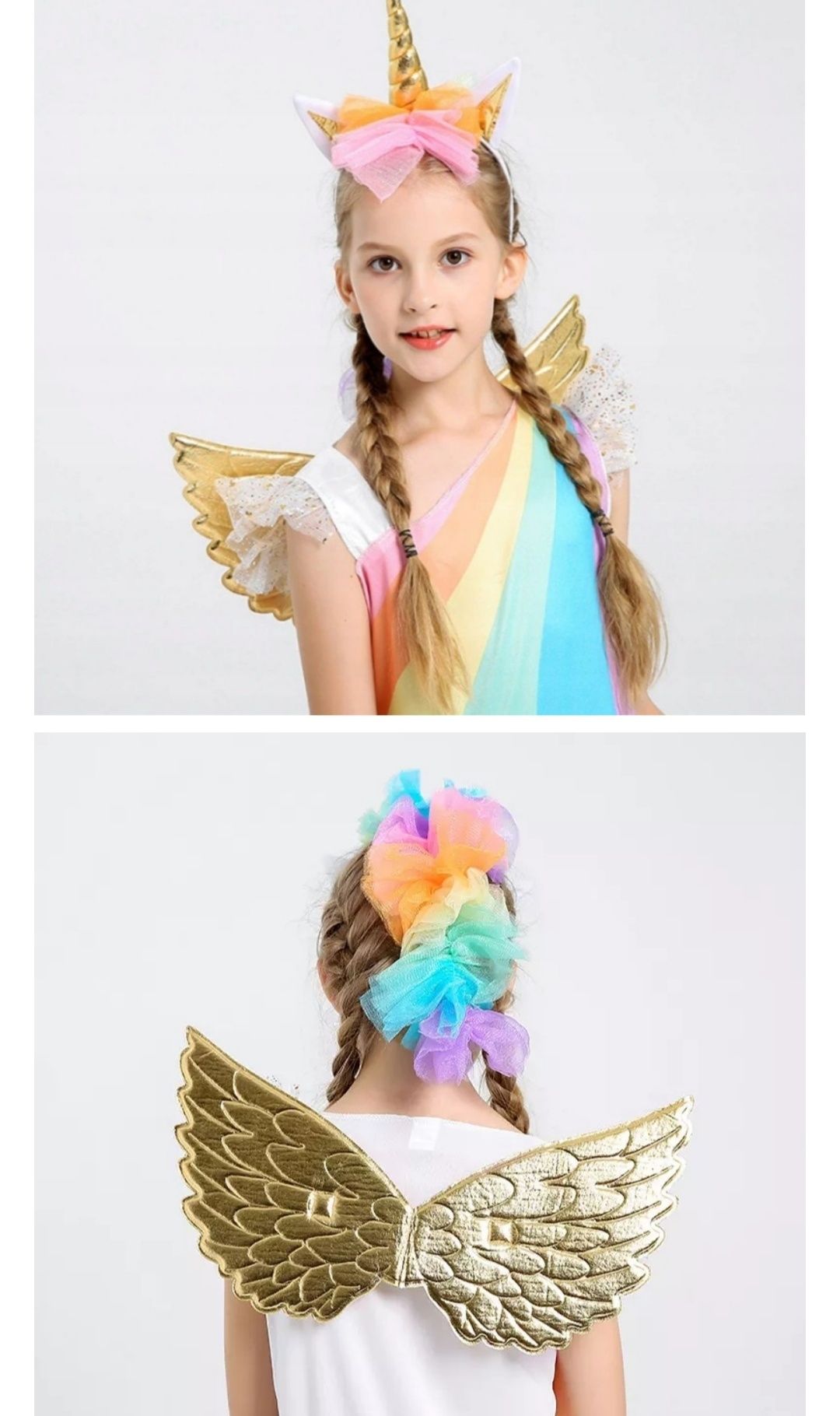 Strój Unicorn Jednorożec 98 - 104 i 110 - 116 GRATIS dodatki