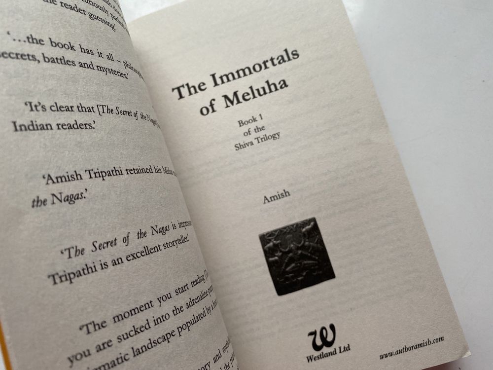 Книга “The Immortals of Meluha” Amish Tripathi