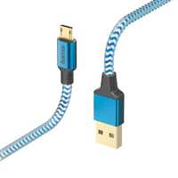 Hama Kabel ładujący "Reflected" micro USB, 1,5 m, niebieski OUTLET