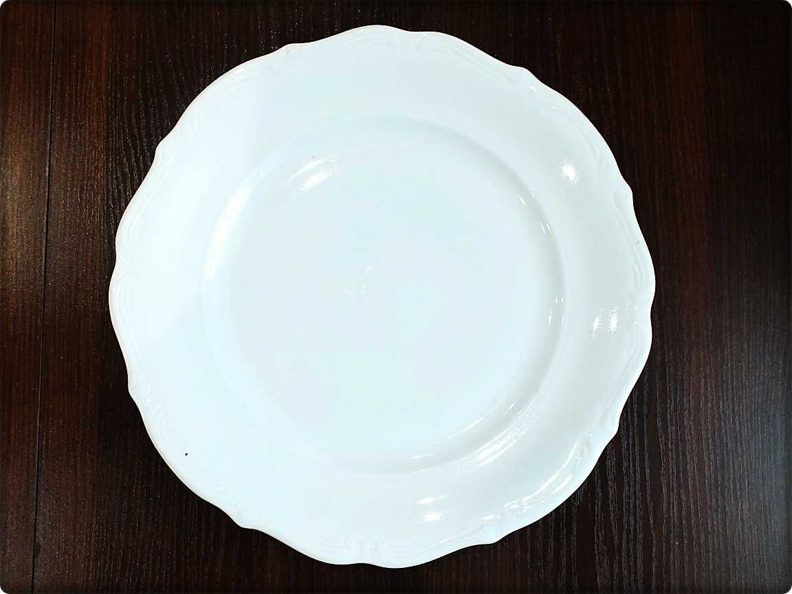 DUŻY Ogromny Talerz Porcelana Wałbrzych ø 32cm Patera Półmisek z PRL