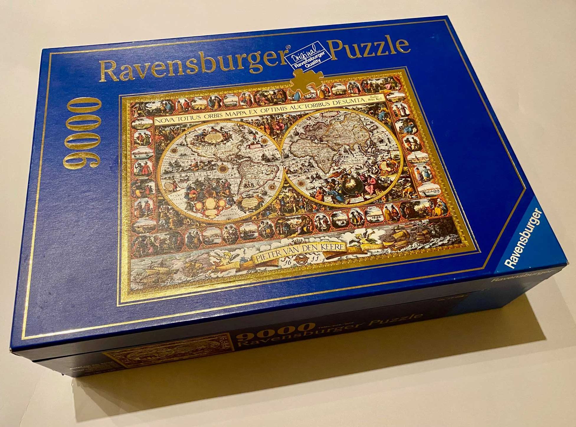 puzzle Ravensburger mapa świata 9000 elementów - unikat