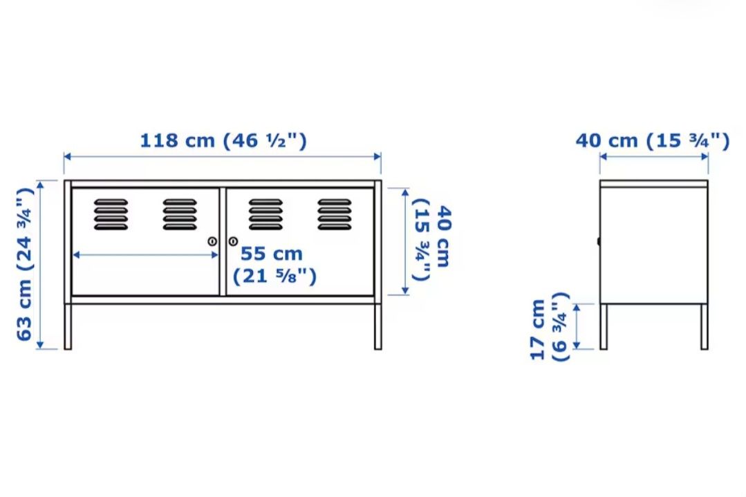 Szafka, komoda Ikea metalowa