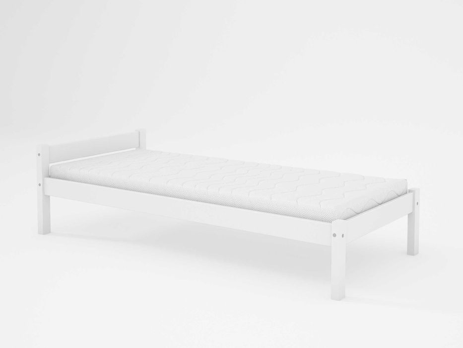 Łóżko sosnowe Tola 90x200 białe solidne łóżka producent